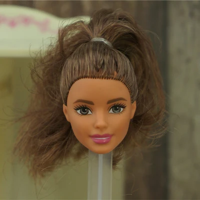 002 1/6 27cm doll head gift for girl collection toy with hair baby head make-up nuannuanmengwu dongcheng qibaoleyuan