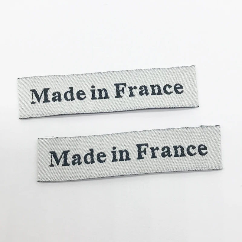 Made In France etichette di origine per abbigliamento indumento etichette fatte a mano per abiti Made In France etichetta per cucire per etichetta