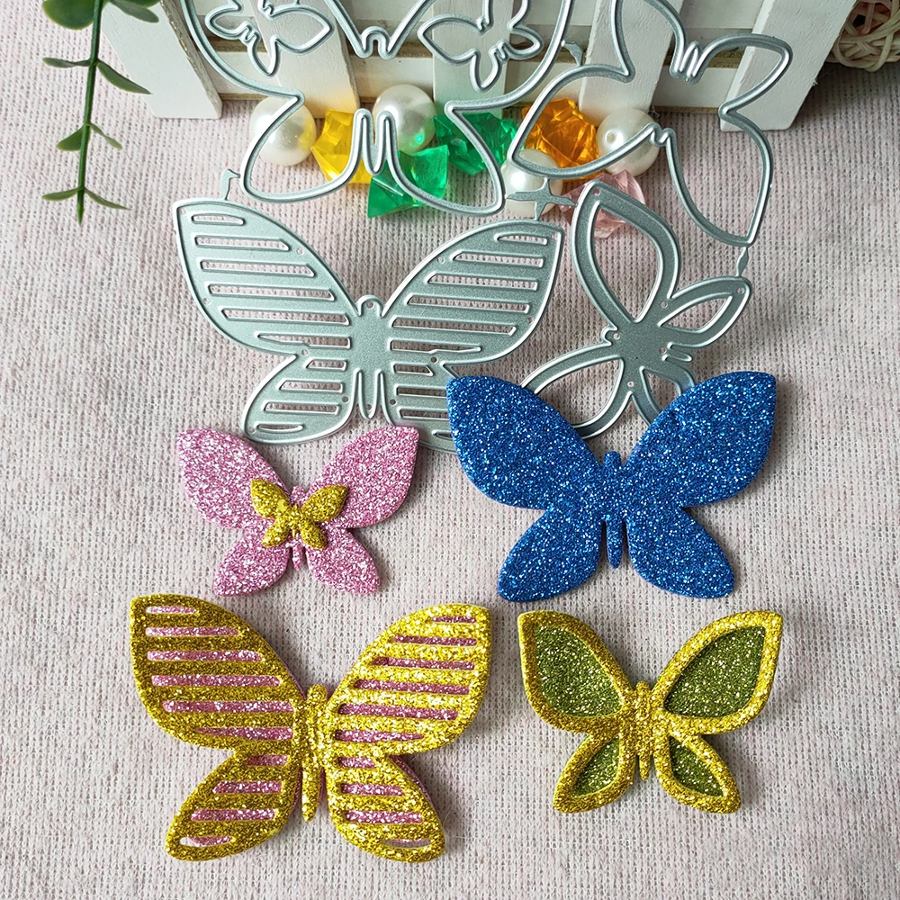 

New 6 Pcs Butterflies metal cutting die mould scrapbook decoration embossed photo album decoration card making DIY handicrafts