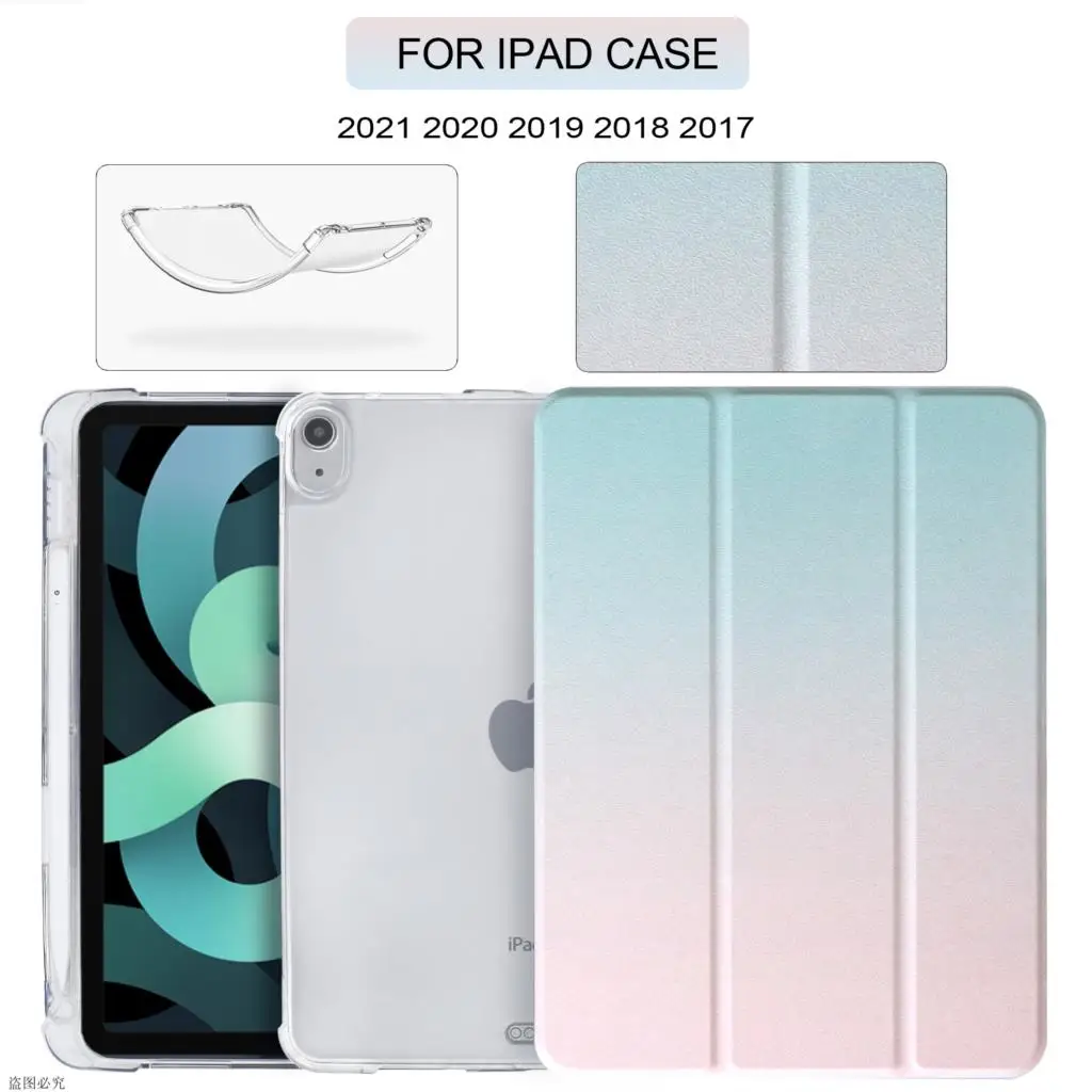 Pencil Cases For Pro 12.9 2021 Case iPad Pro 11 Case 2020 Air 4 Case 10.2 iPad 8th Generation Case Mini 5 10.5 9.7 5th 6th Case