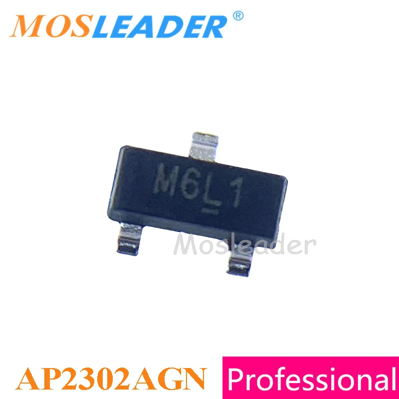 Mosleader AP2302AGN AP2302GN SOT23 3000PCS AP2302AGN-HF AP2302GN-HF AP2302 N-Channel 20V 4.6A 3.2A Chinese High quality