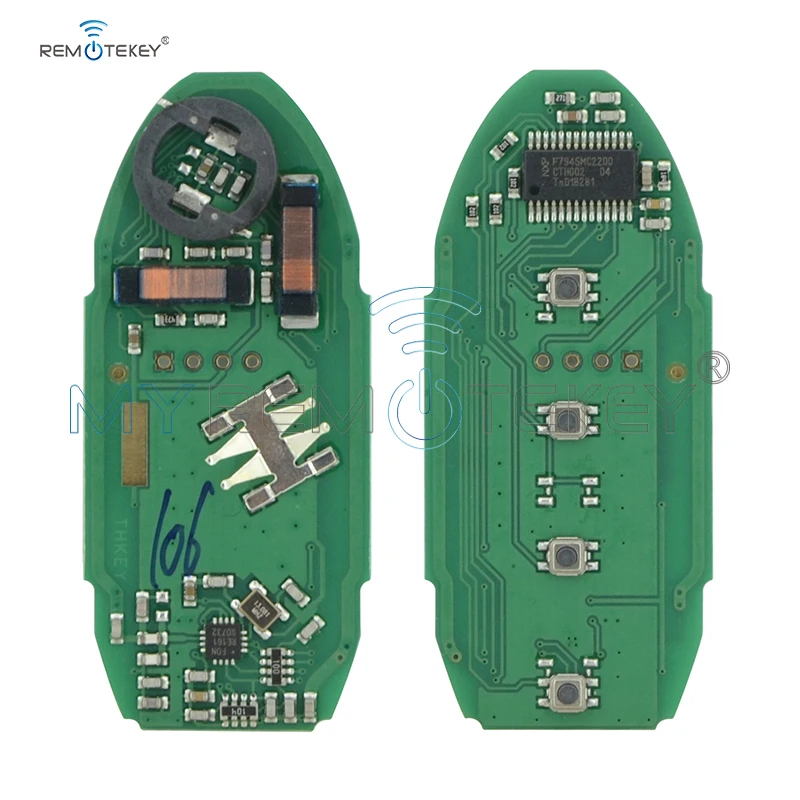 Remtekey KR5S180144106 smart key 4 button 433mhz 4A chip for Nissan Rogue 2016 2017 2018 285E3-4CB6C