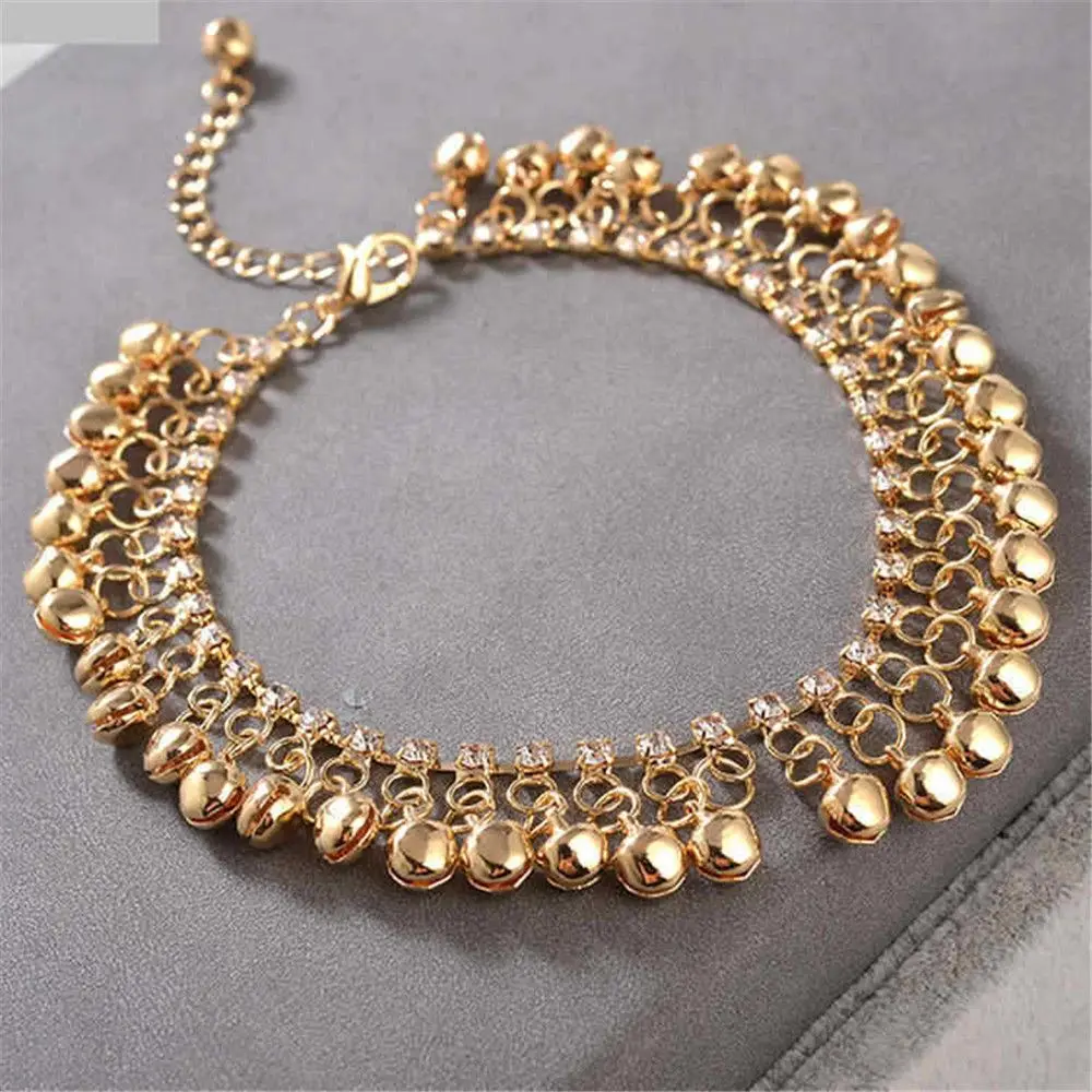 2023 Retro Ethnic Style Beach Anklet Leisure Street Shooting Foot Chain Personality Bell Tassel Anklet Women Jewelry Gift New