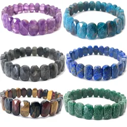 Natural Stone Tiger Eye Sodalite crystal quartz labradorite bead bracelet DIY jewelry energy Bangles Stretch Chain bracelets