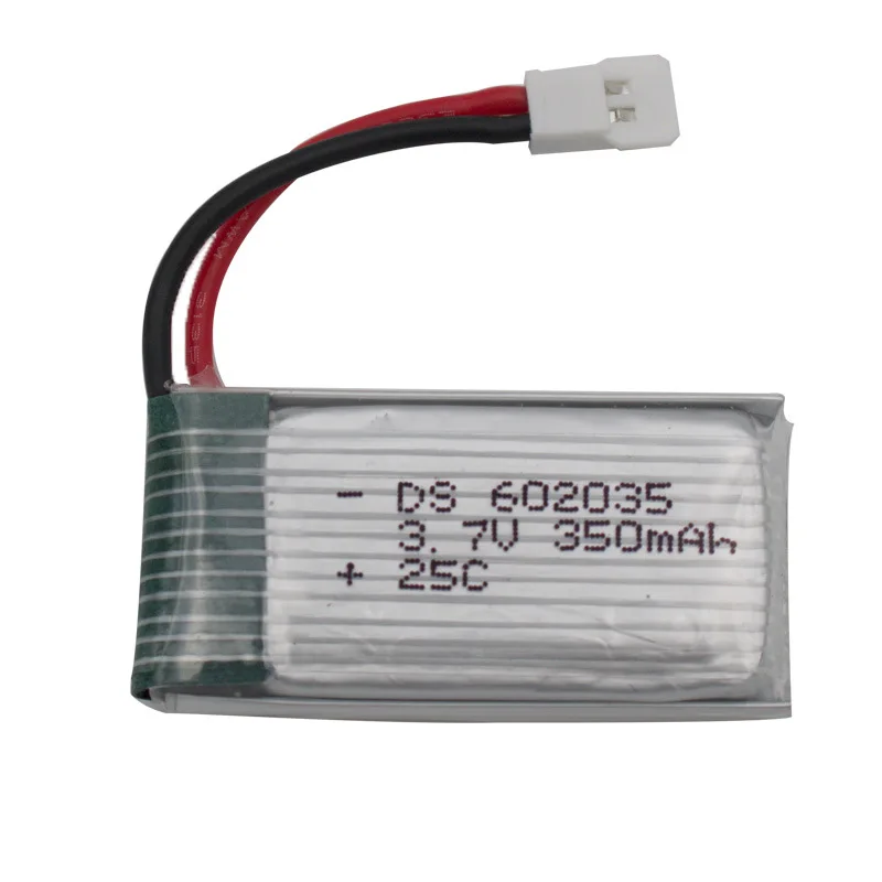 H107-A24 3.7V 350mAh Battery  For Drone Hubsan H107D/H107C 4-axis RC Aircraft 4PCS