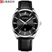 Men's Leather Strap Quartz Watch #4
