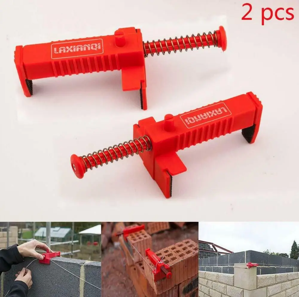 2pcs Taglio di Mattoni Puller Pull Filo Bricklaying Linea Strumento di Disegno In Muratura Strumento di Costruzione di Ingegneria Bricklaying