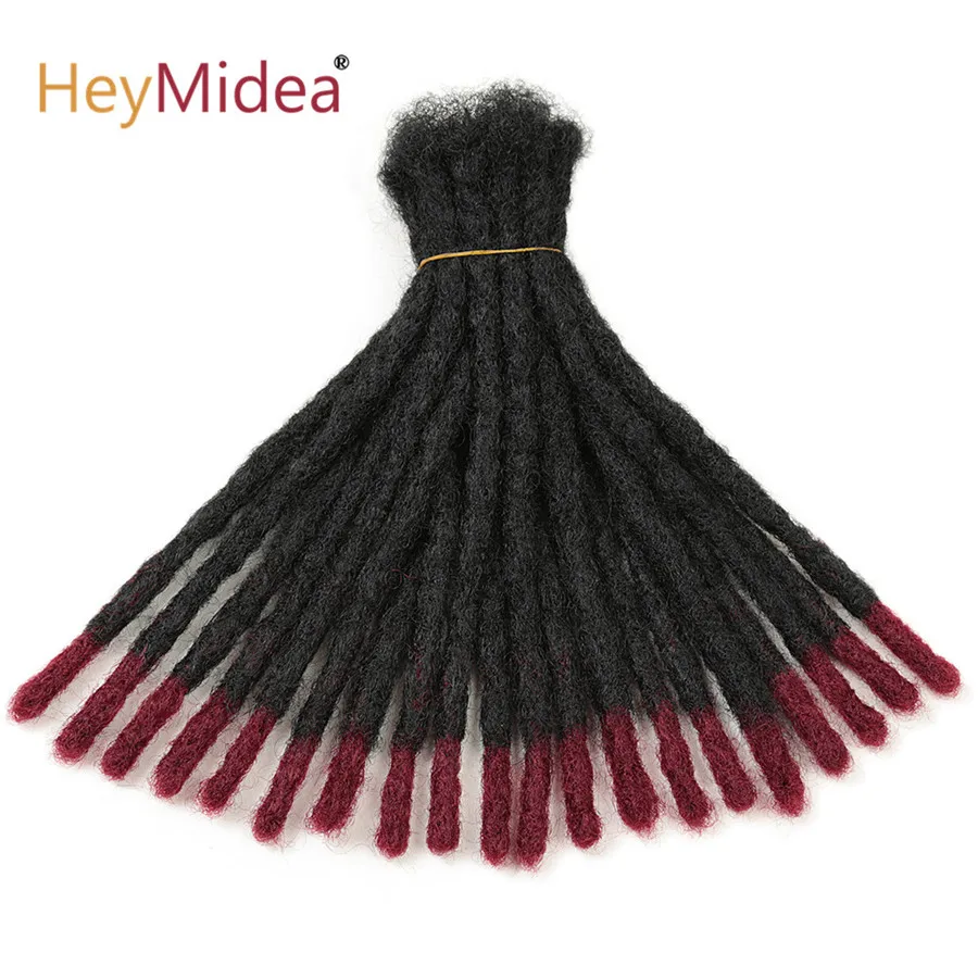 Dreadlocks Sintéticos de 10 Pulgadas para Crochet, Trenzas Hechas a Mano, Estilo Hip-Hop para Hombres y Mujeres, Extensiones Ombre 3