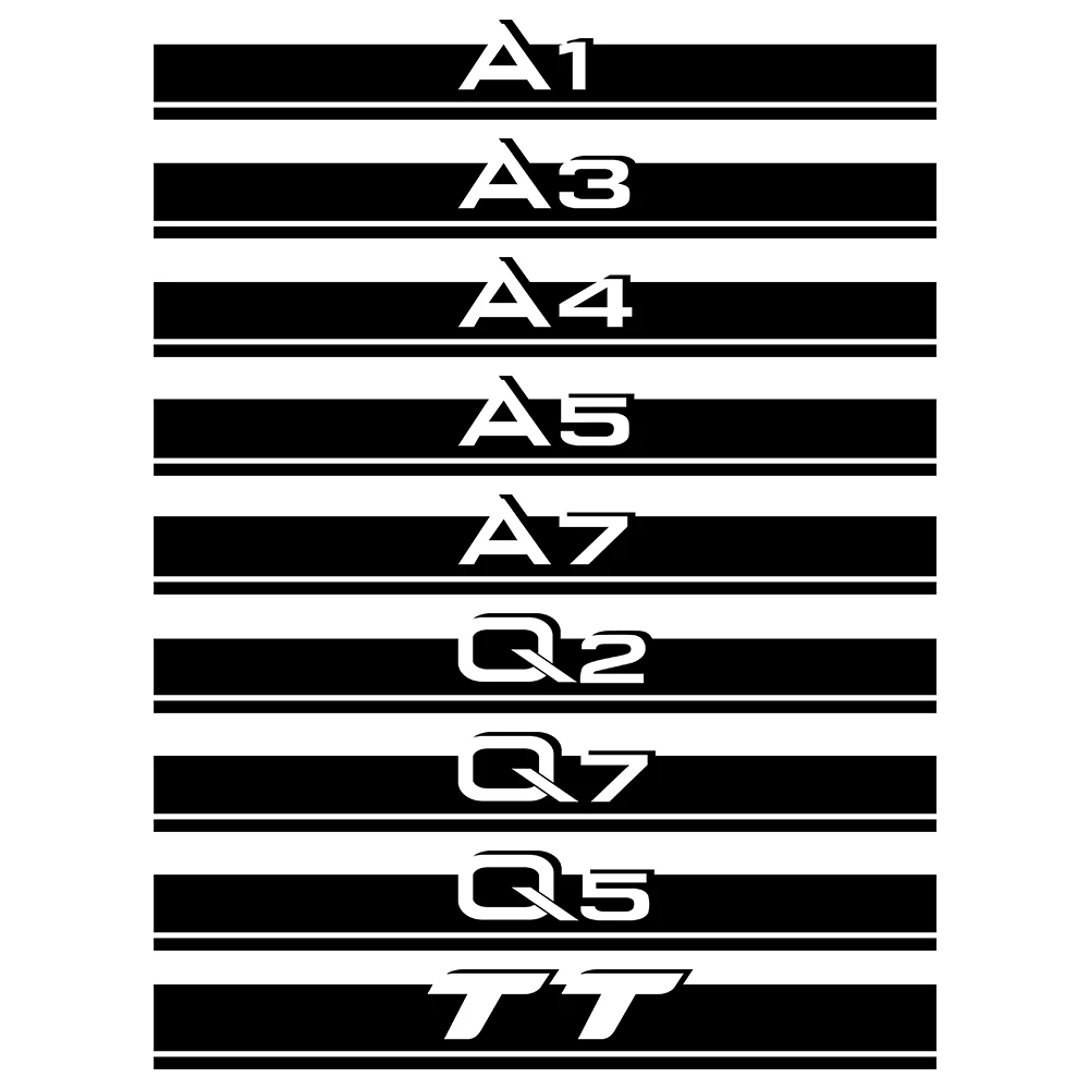 Doordash Car Sticker for Audi A4 A3 8P S3 8V A4 B8 B6 B7 A6 C6 C5 C7 A5 Q3 Q5 Q7 TT A1 A2 A7 A8 Q2 Car Hood Bonnet Vinyl Decal