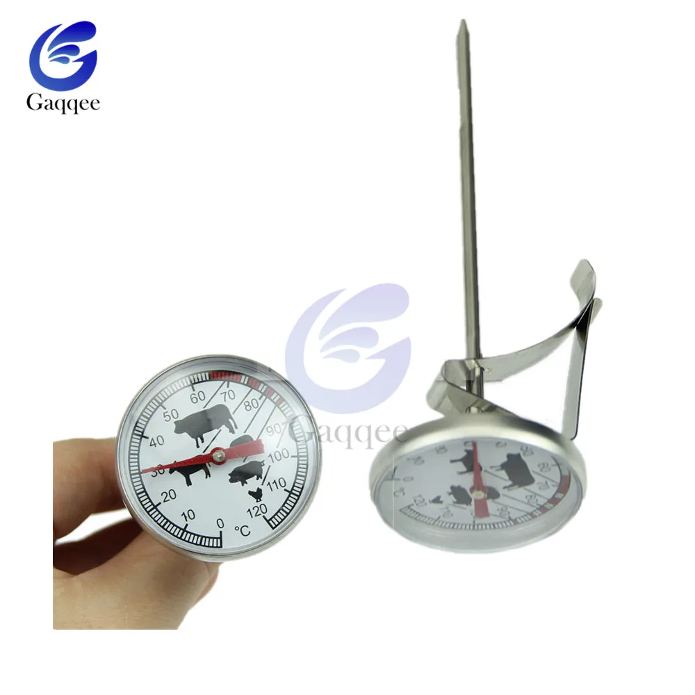 Food Grade Stainless Steel Instant Read Probe Kitchen Thermometer BBQ Food Cooking Meat Gauge Kitchen Oven thermometer