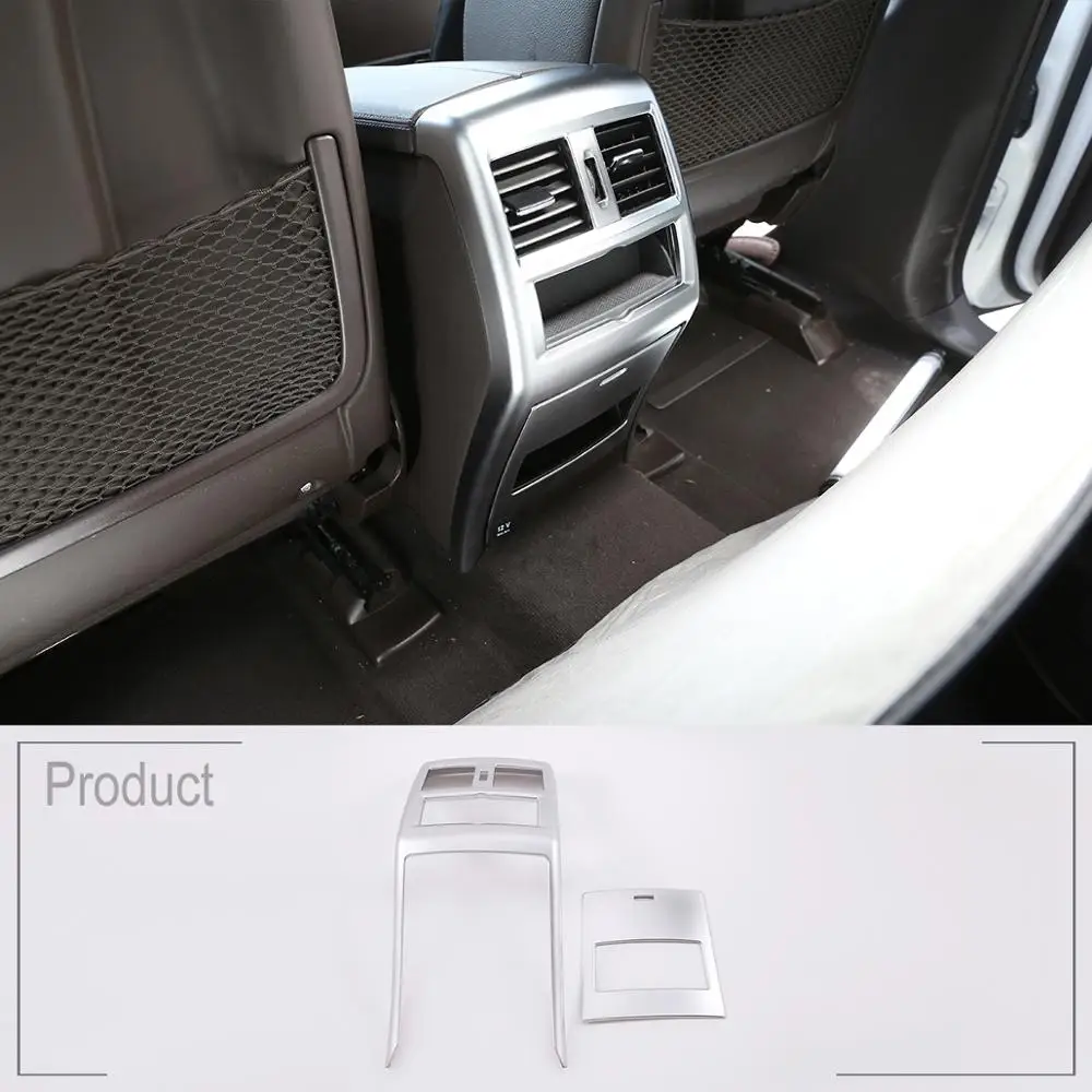 

2Pcs ABS Air Condition Outlet Vent Decorative Frame Trim for Mercedes Benz GLE GLS ML GL 2013-2019