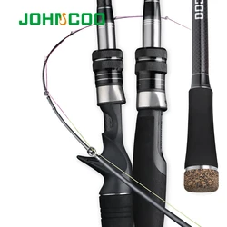 JOHNCOO 2.7m 3.0m 3 Section Carbon Fishing Rod H/MH Power 2 Tips Spinning Casting Rod Travel Ultra Rod 10-45g Lure Rod