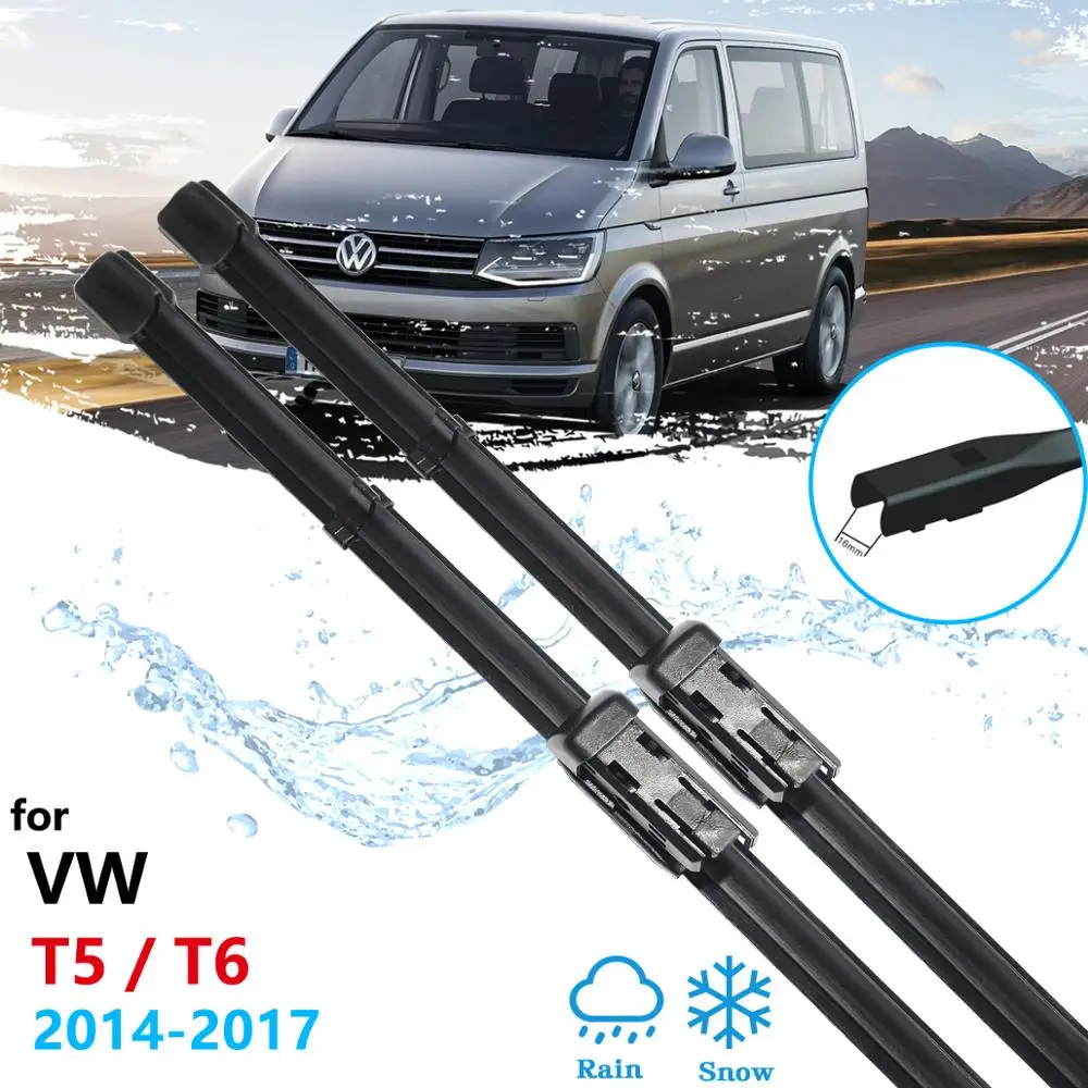 

Car Wiper Blade for Volkswagen VW Transporter T5 T6 Caravelle Multivan 2014~2017 Windscreen Windshield Wipers Car Accessories