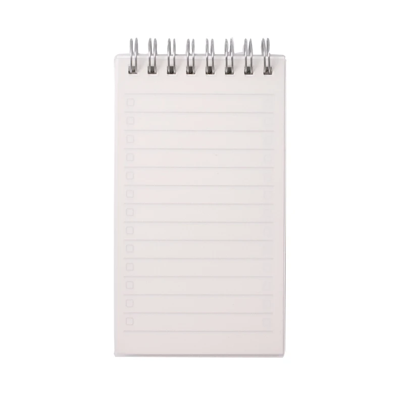 Yoofun – carnet de notes à spirale A7, cahier à faire, feuille ample doublée, papier à grille vierge, carnet de croquis pour journal intime,