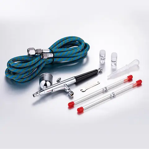 ग्रेविटी डुअल-एक्शन मिनी एयरब्रश पेंट नेल स्प्रे गन मेकअप पेंट सेट फेस टैटू आर्ट DIY टूल 0.2mm/0.3mm/0.5mm 10 best sales मिनी एयरब्रश - №3