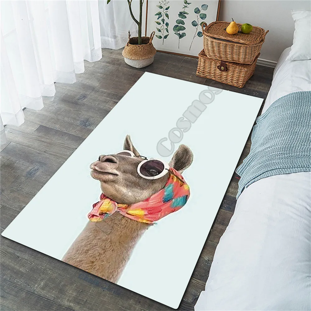 Funny Alpaca Area Rug 3D Printed Rugs Mat Rugs Anti-slip Large Rug Carpet Home Decoration 02