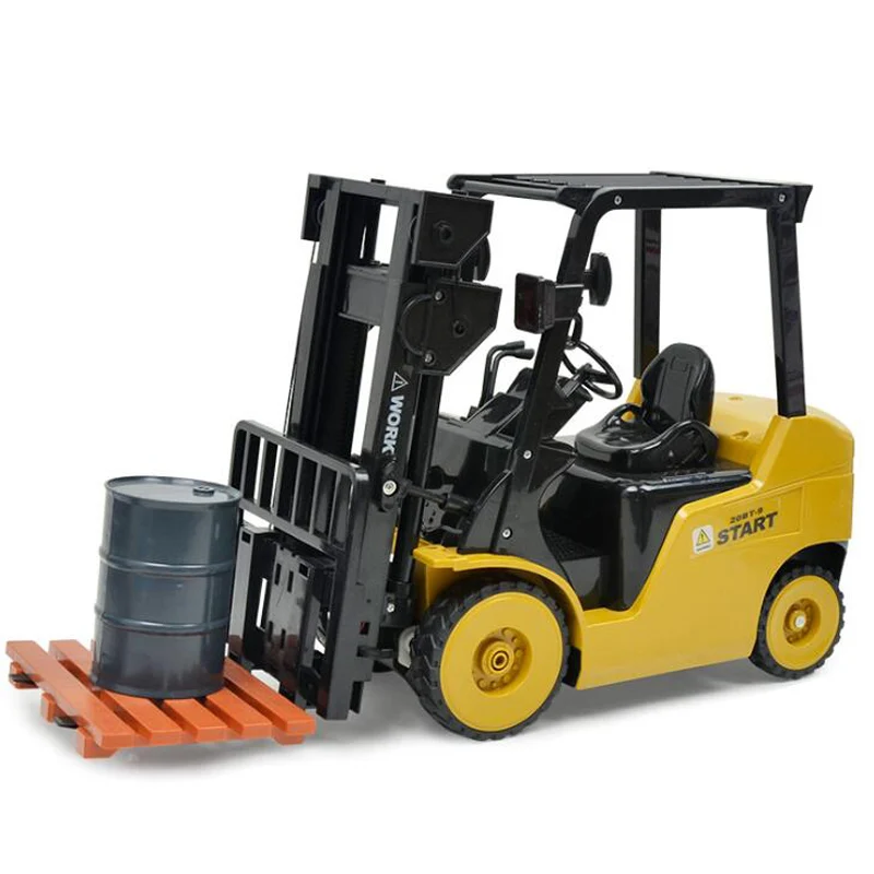 11-Way Remote Control Forklift 1:8 Simulation Forklift Rechargeable Light Music Crane Engineering Crane Truck Children\'s Toys