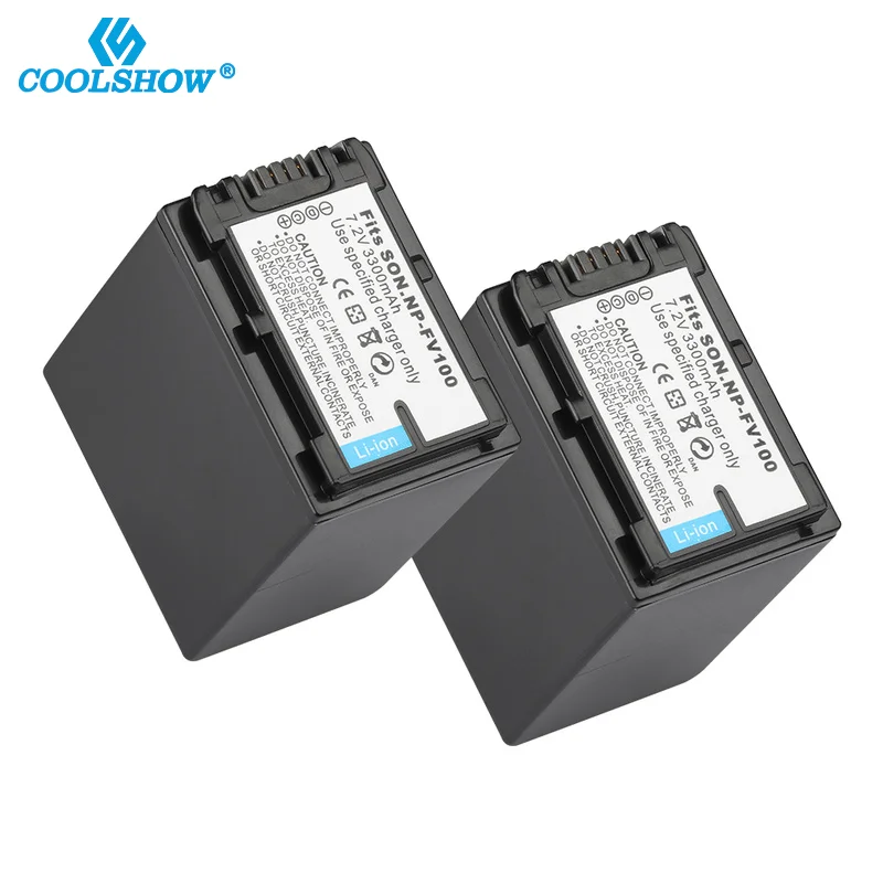 NP FV100 NP-FV100 NPFV100 Batteries for Sony NP FV30 FV50 FV70 SX83E SX63E FDR-AX100E AX100E HDR 3300mah Camera Battery