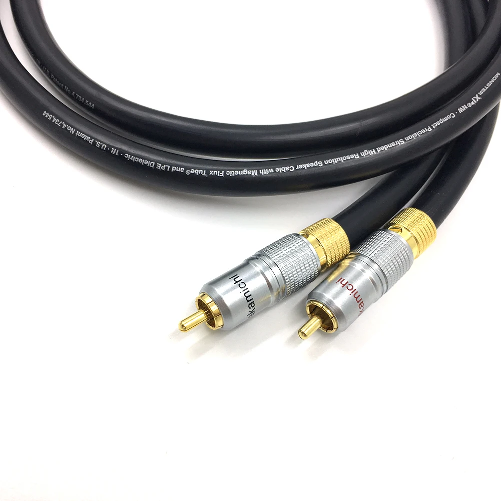 Пара Thouliess HIFI позолоченный кабель 2RCA Высококачественный аудиокабель HIFI двойной сигнальный кабель RCA Rca для MONSTER XP