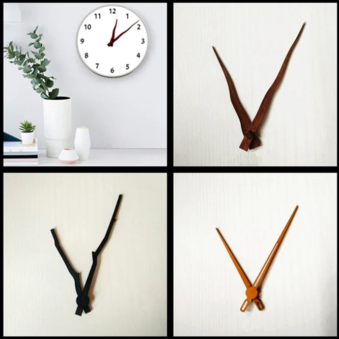 10 sets Professional And Practical Quartz Wall Clock Wooden hands DIY Repair Tool Parts Kit High-grade Black walnut pointers