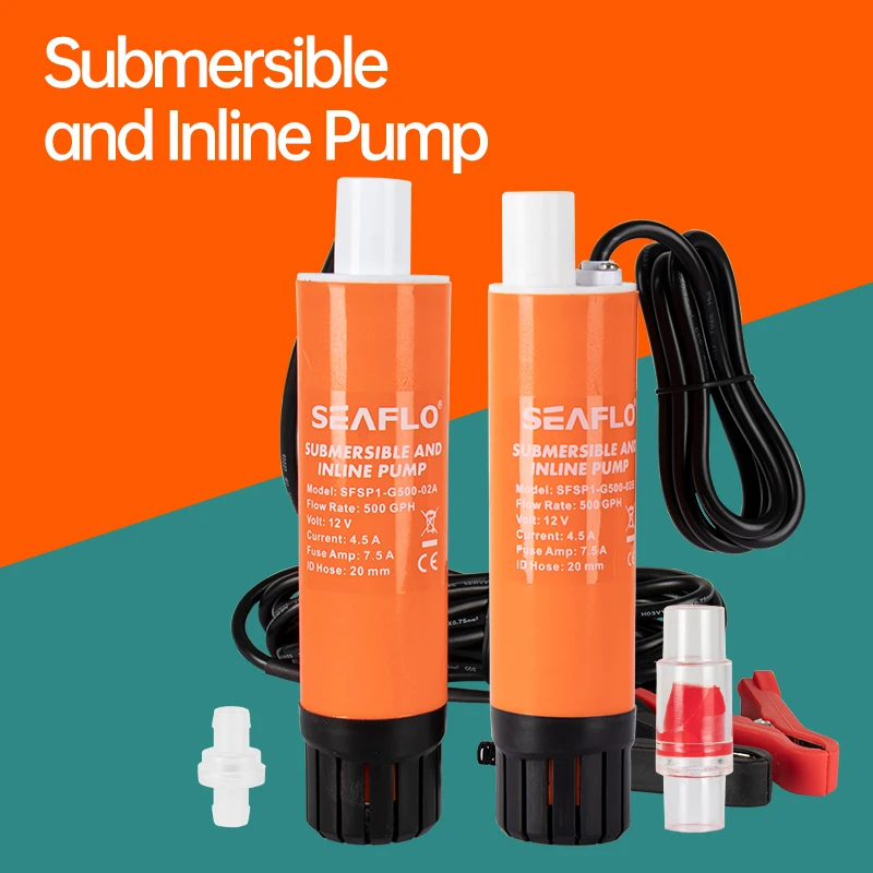 Linear pump 12v DC Submersible pump Wide range of application Oil RV Add water Flushing Portable to carry on