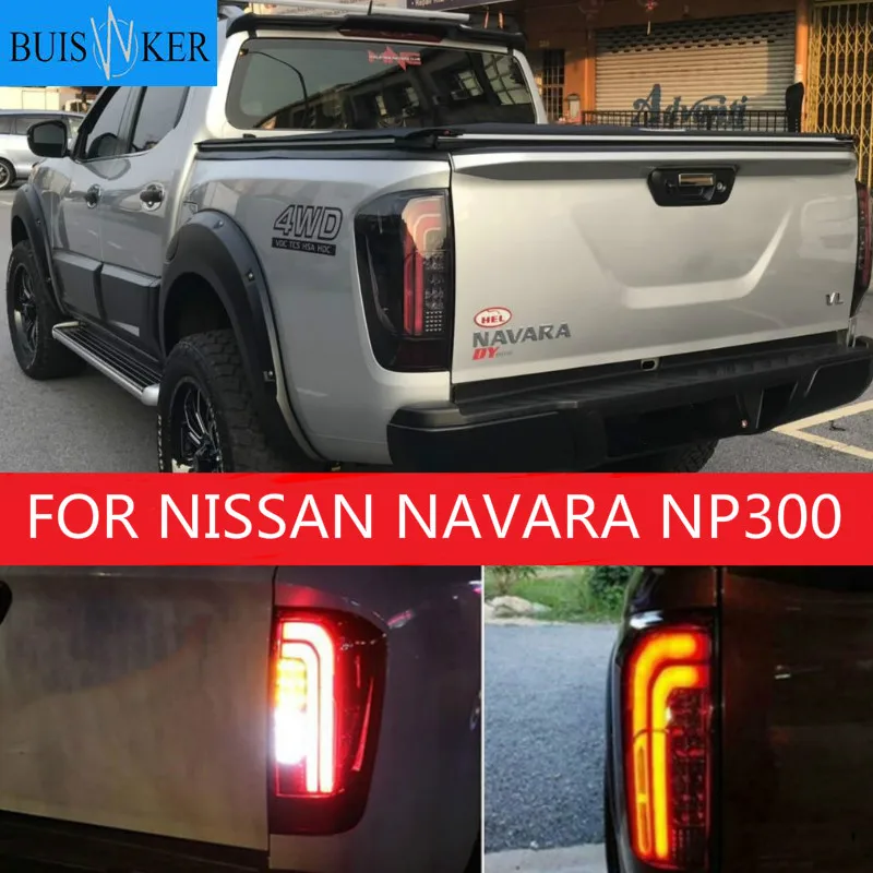 

EXTERIOR AUTO ACCESSORIES REAR LIGHTS TAIL LAMPS BACK LED BRAKE LIGHTS FIT FOR NISSAN NAVARA NP300 TURN SIGNAL BRAKE LED LAMPS