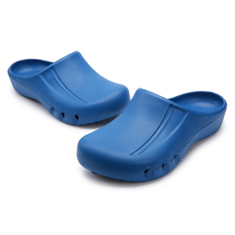 Light blue medical surgical shoes nursing Clogs medicals Non-slip slipper nurses clogs Hospital Lab Cleaning Protective Slippers