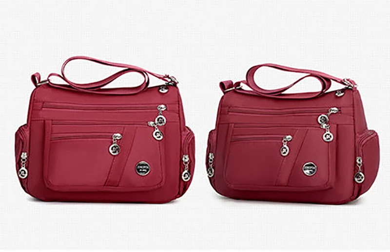 Große Kapazität Frauen Umhängetasche wasserdichte Tasche lässig Nylon Umhängetasche Geldbörse Handtasche leichte Reise Umhängetasche – Detail 24