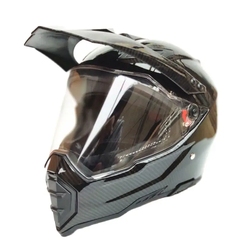 

Carbon Fiber Pattern New Motorcycle Helmet Mens Moto Helmet Top Quality Capacete Motocross Off Road Motocross Helmet Dot