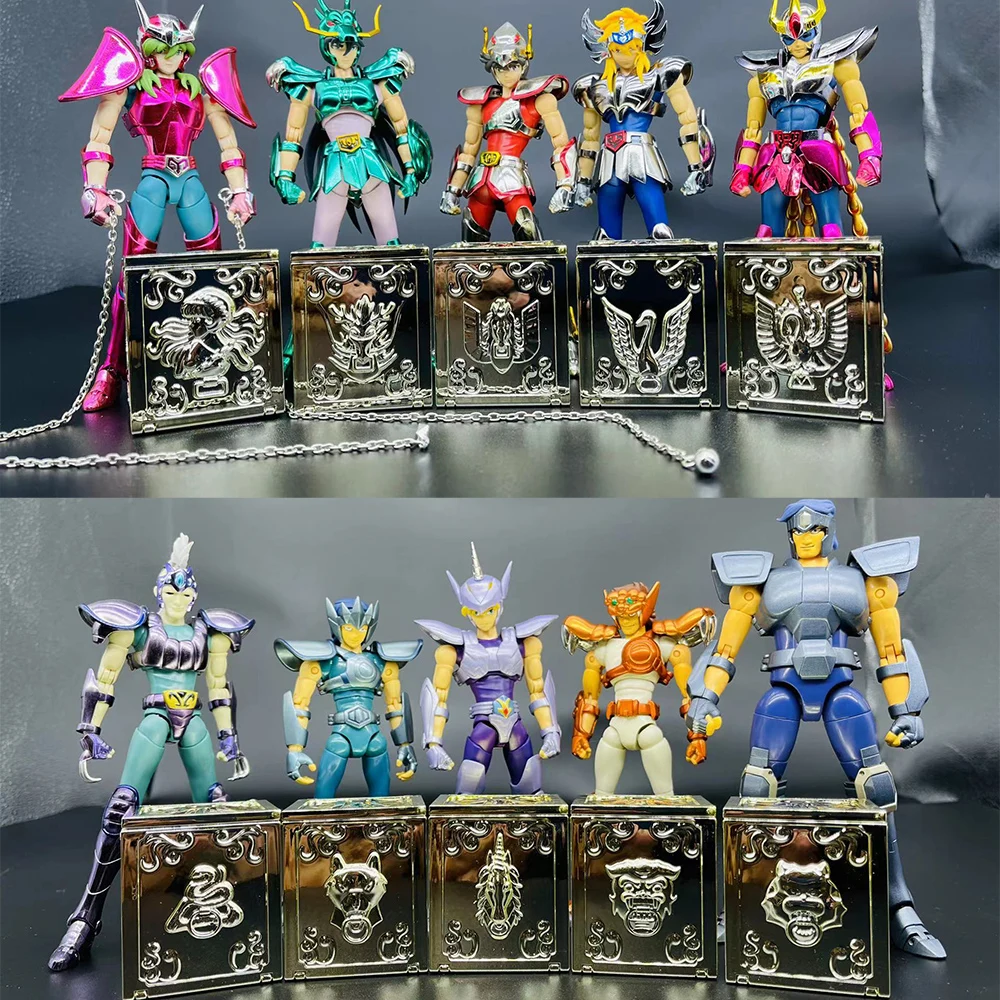 

Saint Seiya Myth Cloth EX Bronze Pandora Box Pegasus Dragon Andromeda Cygnus Phoenix Unicorn Bear Lionet Hydra Wolf 5-10pcs Box