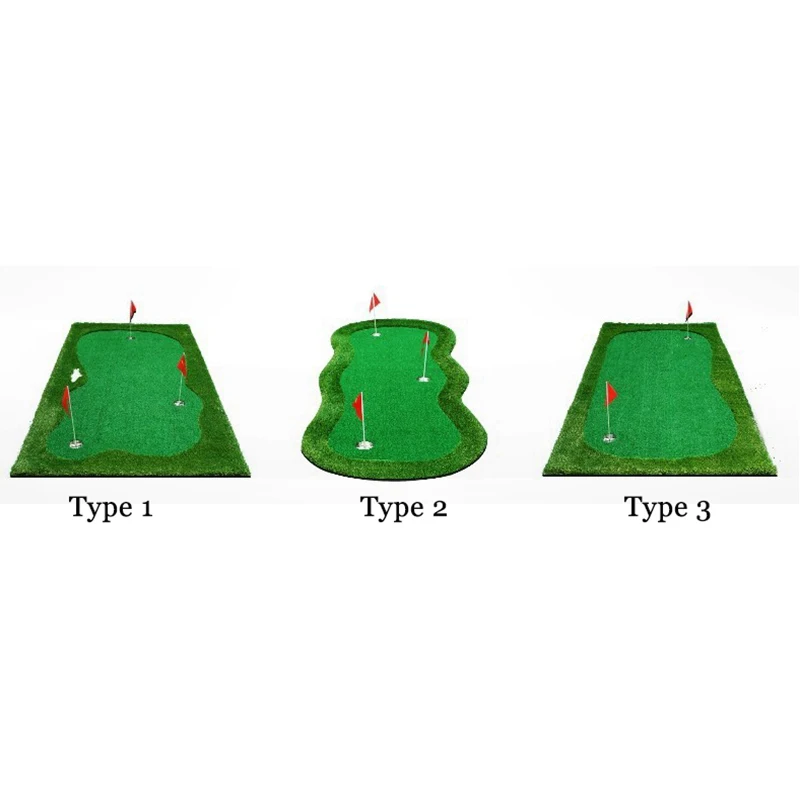 PGM 3.3ft*9.84ft Indoor Golf Putting Green Trainer Golf Putting Mat Artificial Turf Golf Putting Training Aids Equipment