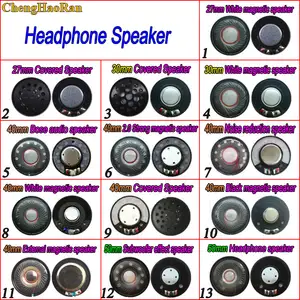 Bilashmart 27/30/40/50 mm Headphone Speaker Unit With Cap White/Black Magnetic Headset Driver Range Noise reduction diy hifi Speakers