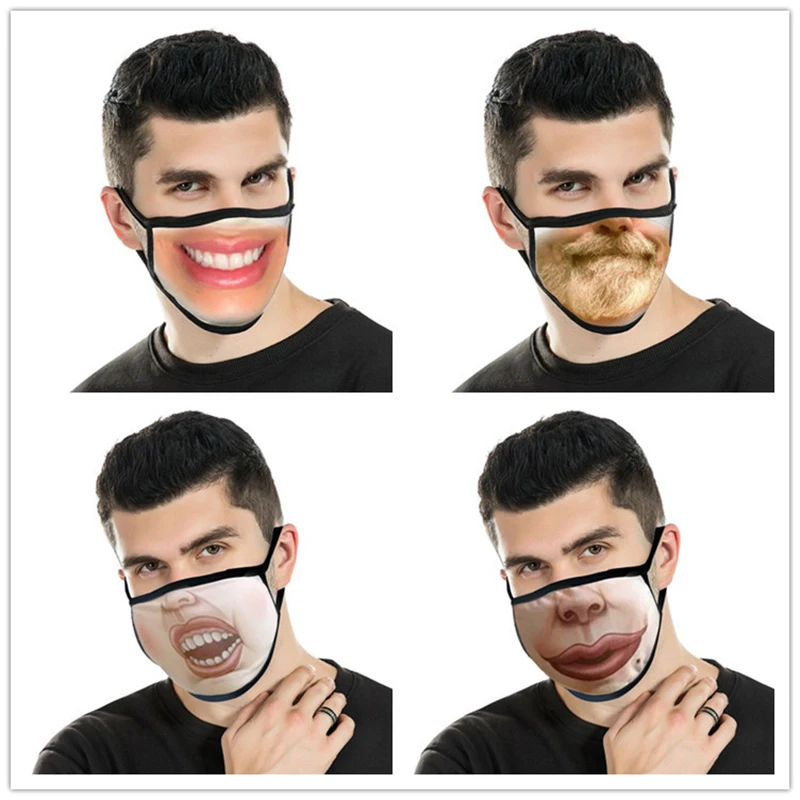 Explosion Models Masks Animated Creative Personality Cock Wire Funny Cute Four Seasons Dust-Proof Warm Decoration