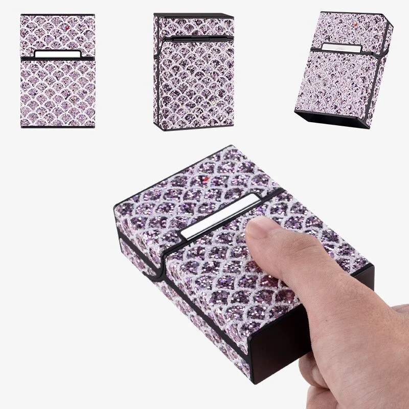 Luxury Design Kacone Cigarett Holder Box for Woman, Leather Cigarett Case, Smoking Accessories,20PCs Capacity, New, 2023