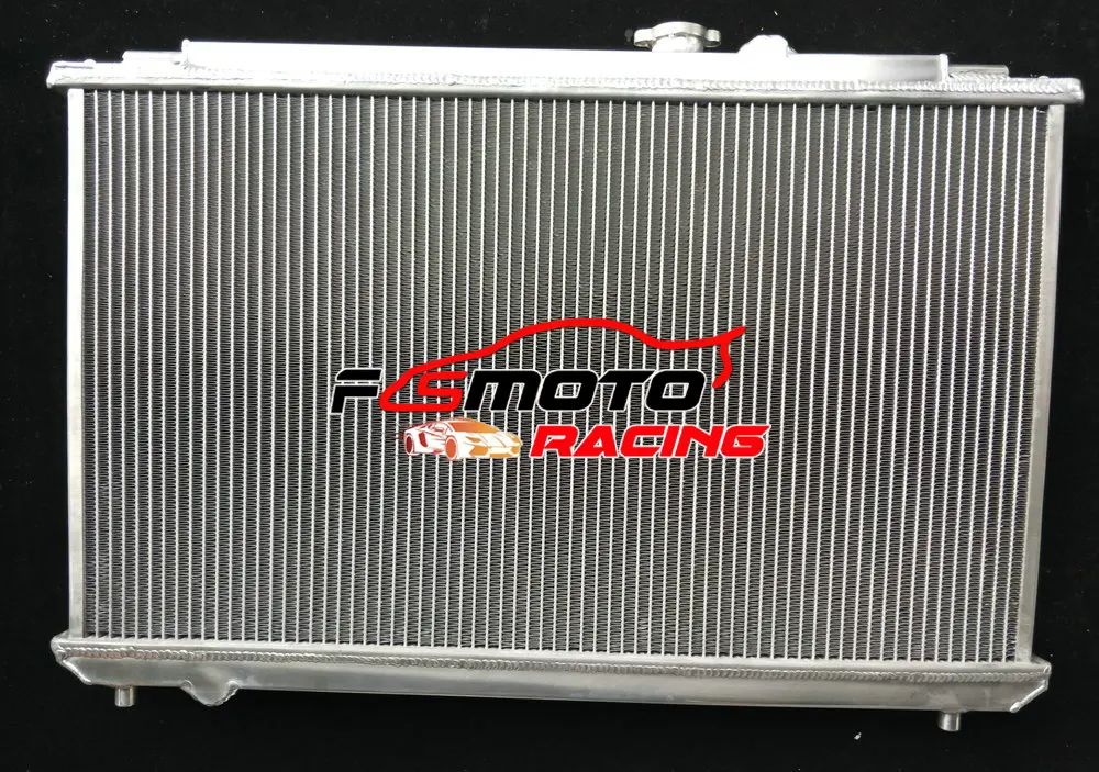Aluminum Radiator + Fans For Toyota Mark 2 II & Chaser JZX100 1JZ-GTE Turbo 1996 1997 1998 1999 2000 2001 96 97 98 99 00 01 MT