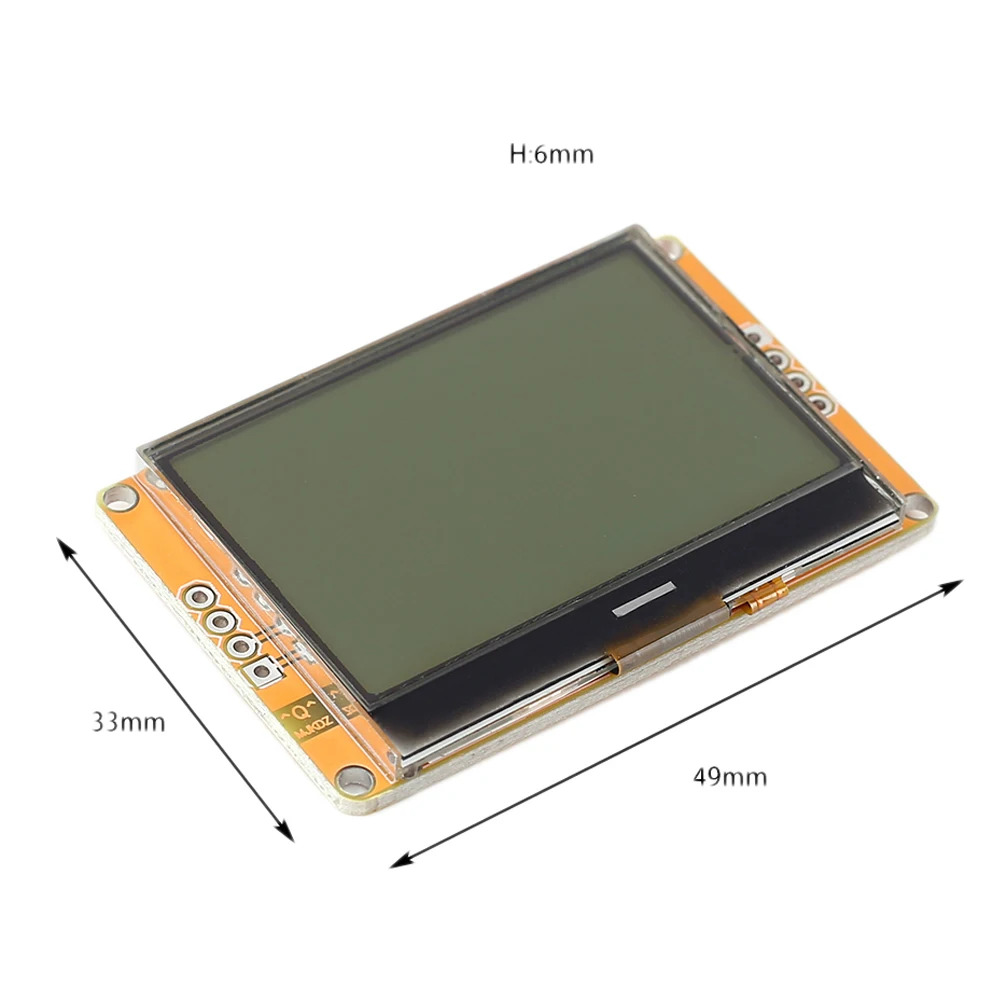 LCD12864 LCD Display Module 128x64 Dots Graphic Matrix LCD 12864 Yellow Backlight Display Board DC 5V