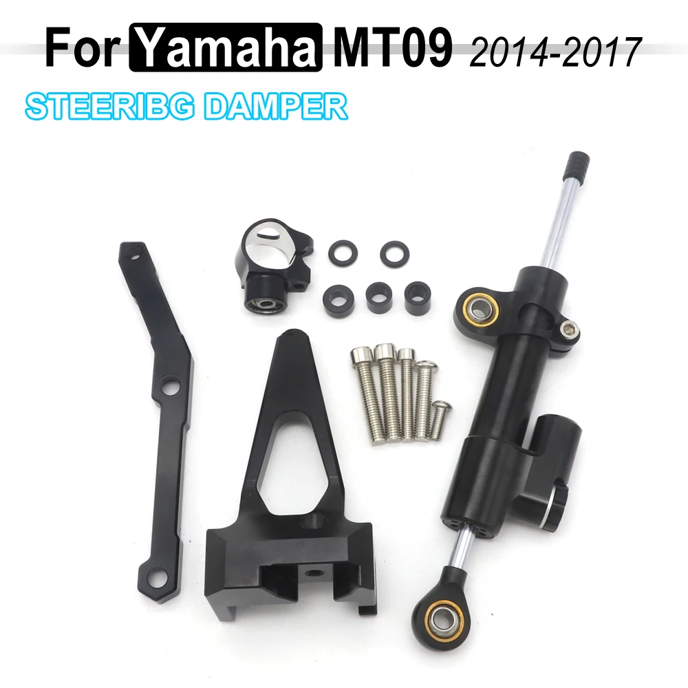 

For YAMAHA MT-09 MT09 MT 09 2013-2020 2019 2018 Steering Damper Stabilizer Mounting Bracket Kit Linear Reversed Safety Control