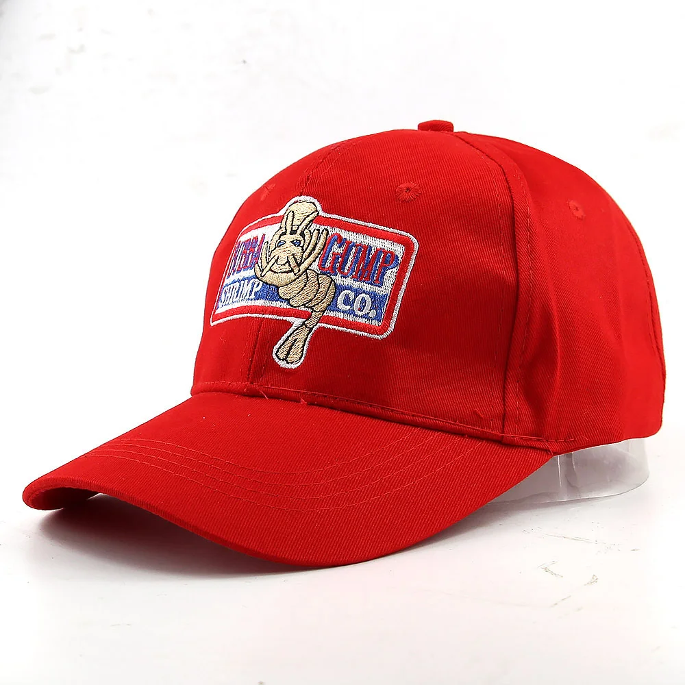 Adjustable Bubba Gump Baseball Cap Shrimp Hat Forest Gump Costume Hats Embroidered Hat for Hallowen Costume