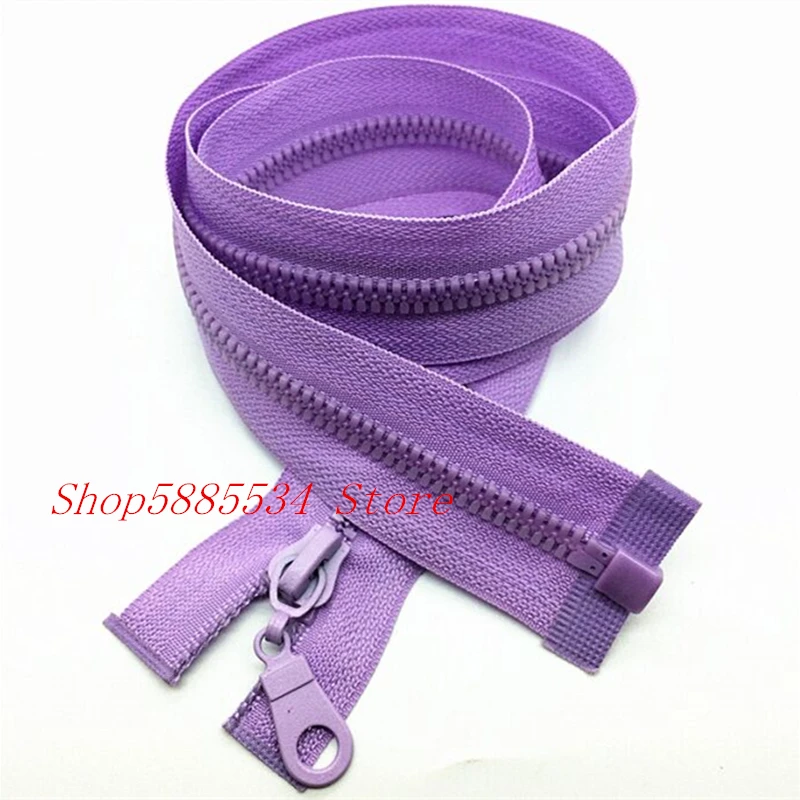 

1/2/5PCS 5#28 Inch (70cm) purple Separating Jacket Zippers Sewing Zipper Heavy Duty Plastic Zippers Bulk process open-end