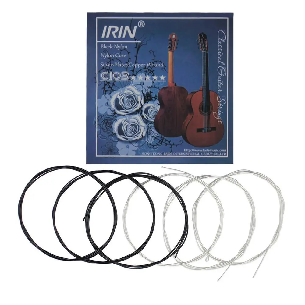 C103 Classical Guitar Strings Set Nylon Copper Alloy Wire Medium Tension Stable Elasticity Musical Instrument Replacement Part