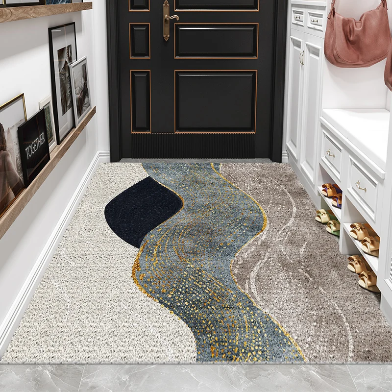 Tapis de porte anti-poussière en PVC de style nordique personnalisé, paillassons de maison, chambre à coucher, salle de bain, cuisine, couloir, portes d'entrée, salon