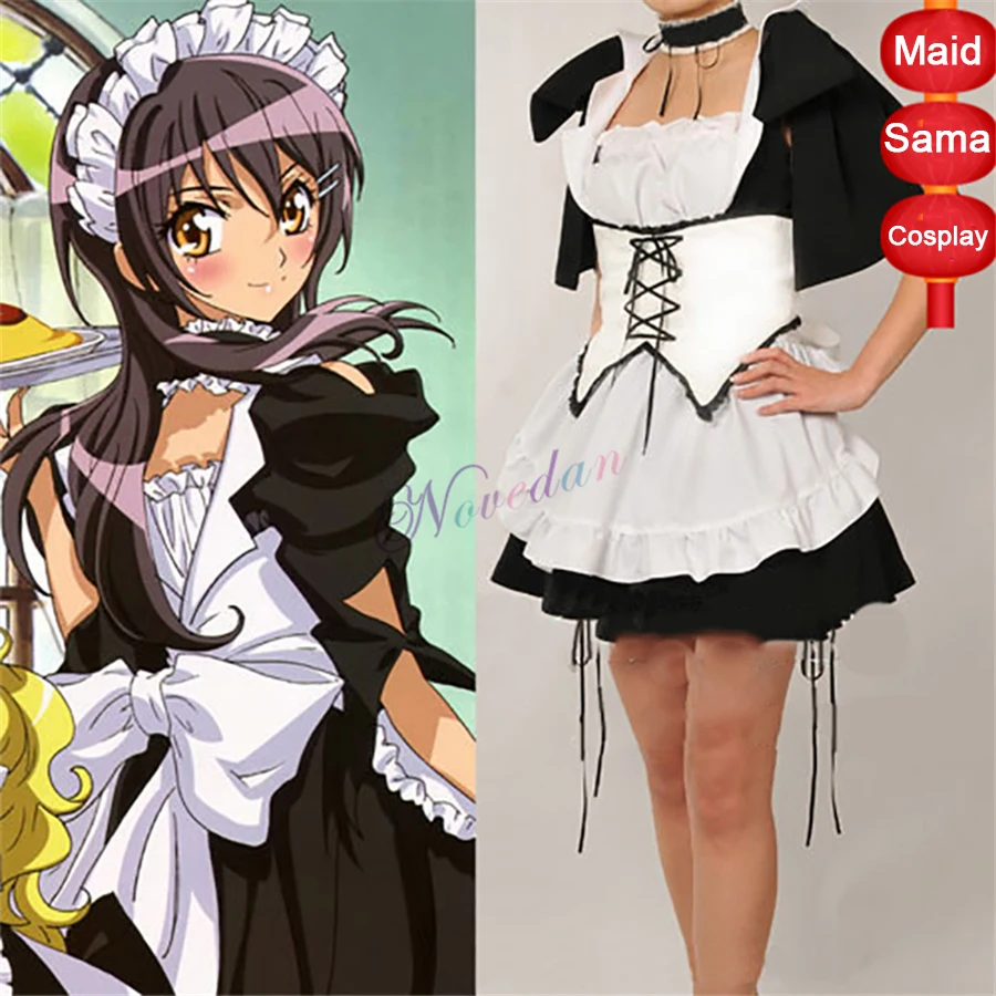 Kaichou Wa Maid Sama Meisjeuitrusting Uniform Cosplay Kostuum Voor Vrouwen Lolita Jurk Anime Kostuum Halloween Custom Maken