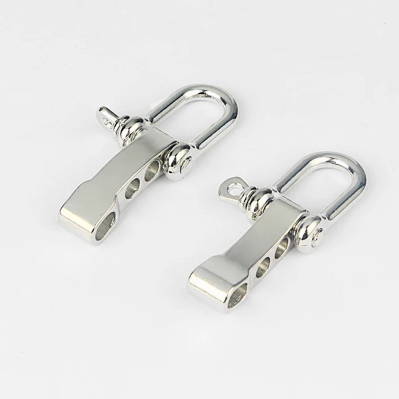 A Set High Quality Alloy 3 Hole Adjustment Buckle Bracelet Connection Outdoor Survival Bracelet For Jewelry Making Findings