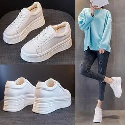 Classic Genuine Leather Sneakers Women WhiteShoes Young Ladies Casual Shoes Female Sneakers Brand Woman White Shoes