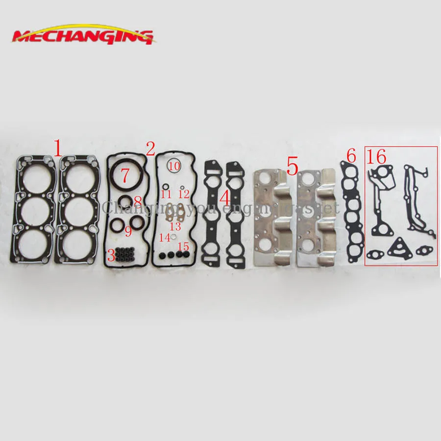 

6G72 EFA For MITSUBISHI SIGMA OR PAJERO 4 3.0 V6 Engine Rebuilding Kits Engine Head gasket Full Set Engine Seal Gasket MD997517