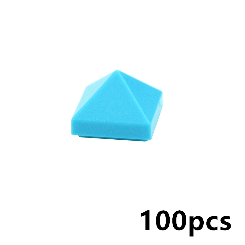 MOC تجمع الجسيمات 22388 1x1 أربعة جوانب المنحدر محدب الهرم متوافق مع العلامة التجارية اللبنات أجزاء DIY بها بنفسك ألعاب تعليمية