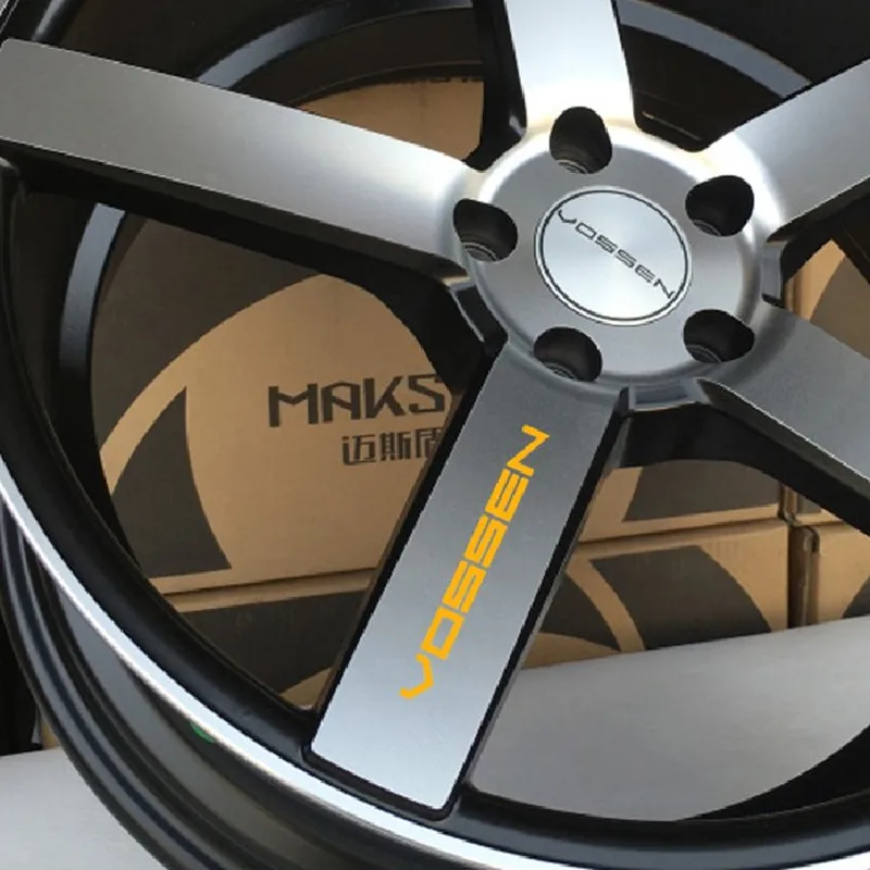 

4 шт. Vossen наклейка на спицы колеса Автомобильный Стайлинг виниловая наклейка украшение