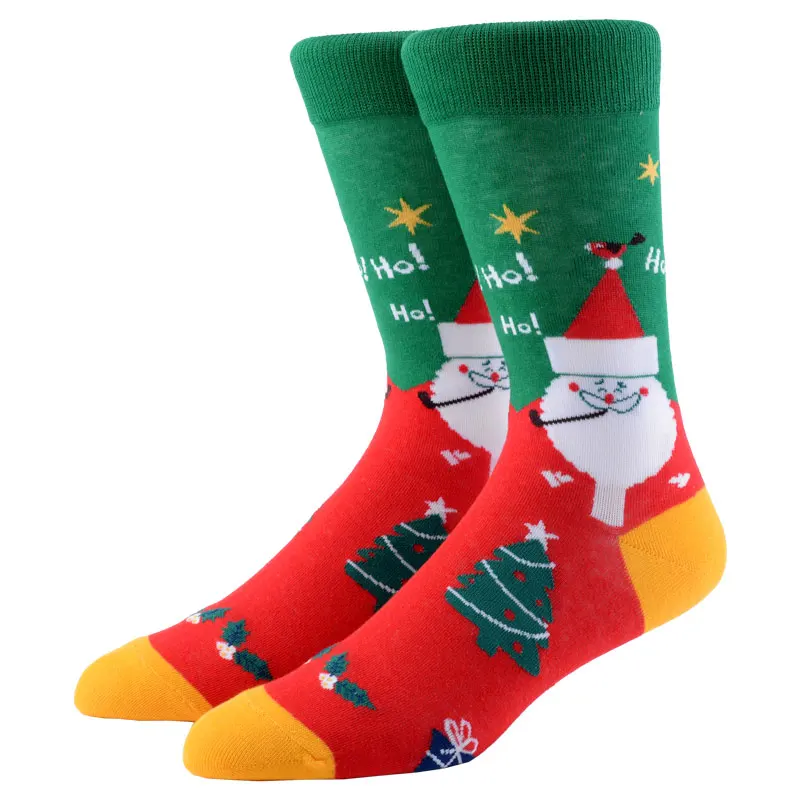 5 Pairs/Lot Women Christmas Socks Cotton Cartoon Men Gift Pine Tree Cute Santa Claus Elk Snow Funny Harajuku Happy New Year