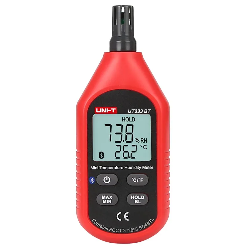 UNI-T Mini Temperature Humidity Meter UT333 Series LCD Digital Display High-accuracy Thermometer Hygrometer Environmental Tester