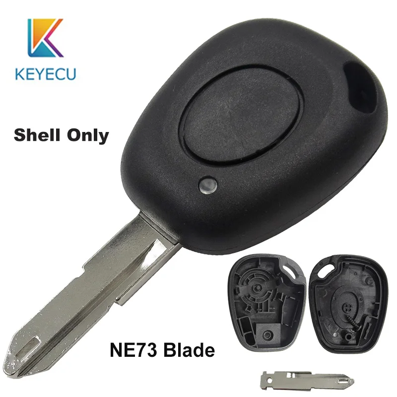 KEYECU 1-przyciskowy pilot zdalnego sterowania do Renault Megane Scenic Laguna Espace Clio